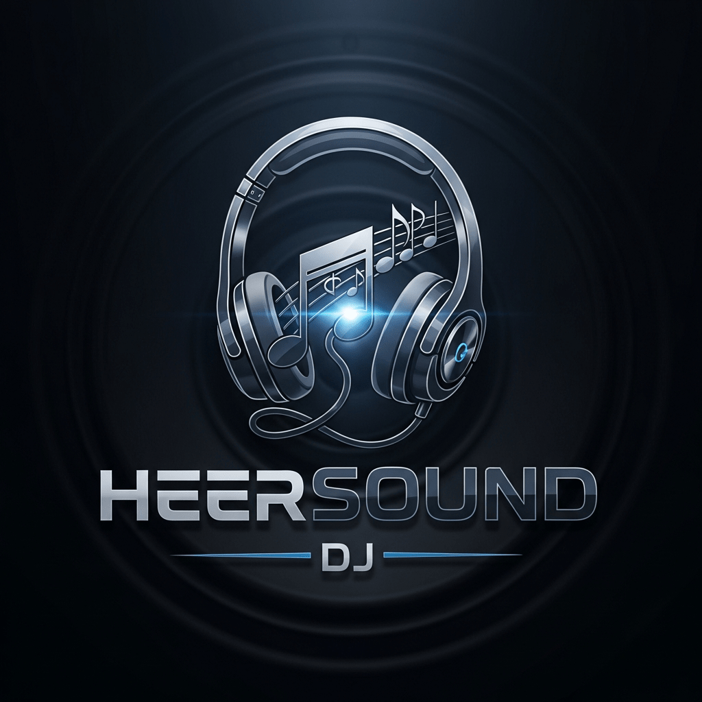 Festival DJ child performing next to Ganesha idol